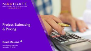 Navigate Academy Module 15 - Project Estimating & Pricing